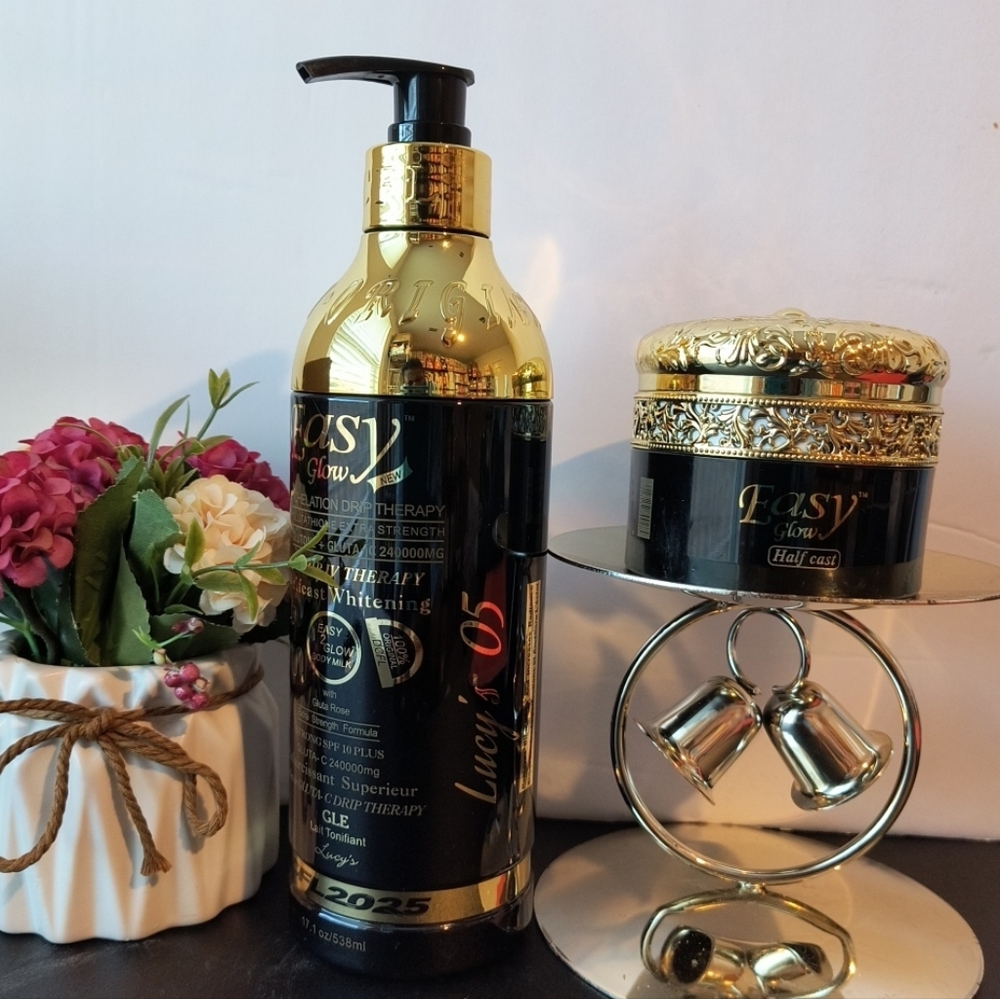 Easy Glow Body Milk Lotion and Cream 2 in 1 set